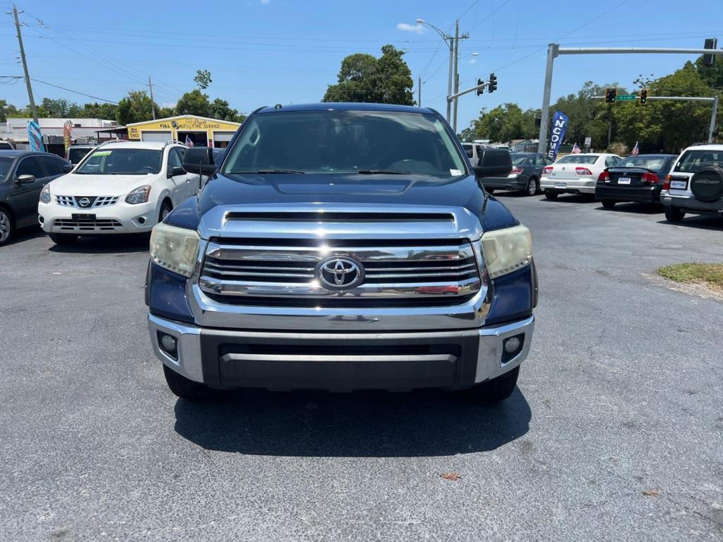 2014 BLUE TOYOTA TUNDRA CREWMAX SR5 (5TFEM5F17EX) with an 4.6L engine, Automatic transmission, located at 2929 9th St. West, Bradenton, 34205, (941) 242-2810, 27.473591, -82.570679 - Thanks for inquring into DriveNation USA! All vehicles listed can be viewed at www.drivenationusa.com for vehicle history reports and additonal info. We cannot quote any terms such as down payments or monthly payments without an application. You can apply directly at www.drivenationusa.com or by con - Photo#2