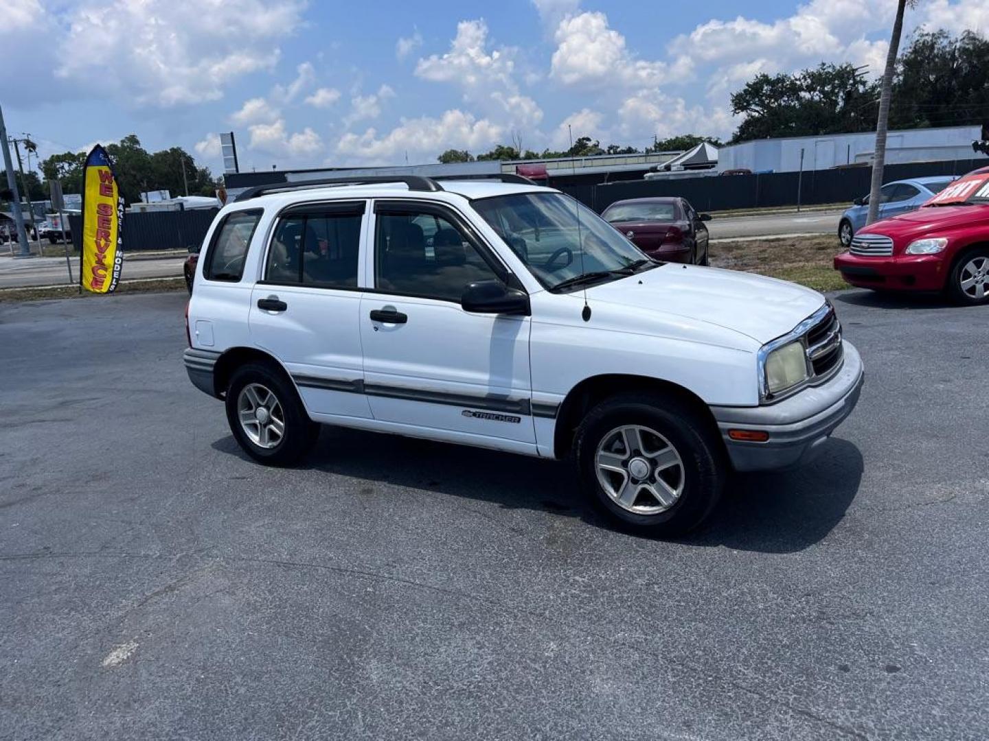 2004 WHITE CHEVROLET TRACKER (2CNBE134646) with an 2.5L engine, Automatic transmission, located at 2929 9th St. West, Bradenton, 34205, (941) 242-2810, 27.473591, -82.570679 - Thanks for inquring into DriveNation USA! All vehicles listed can be viewed at www.drivenationusa.com for vehicle history reports and additonal info. We cannot quote any terms such as down payments or monthly payments without an application. You can apply directly at www.drivenationusa.com or by con - Photo#1