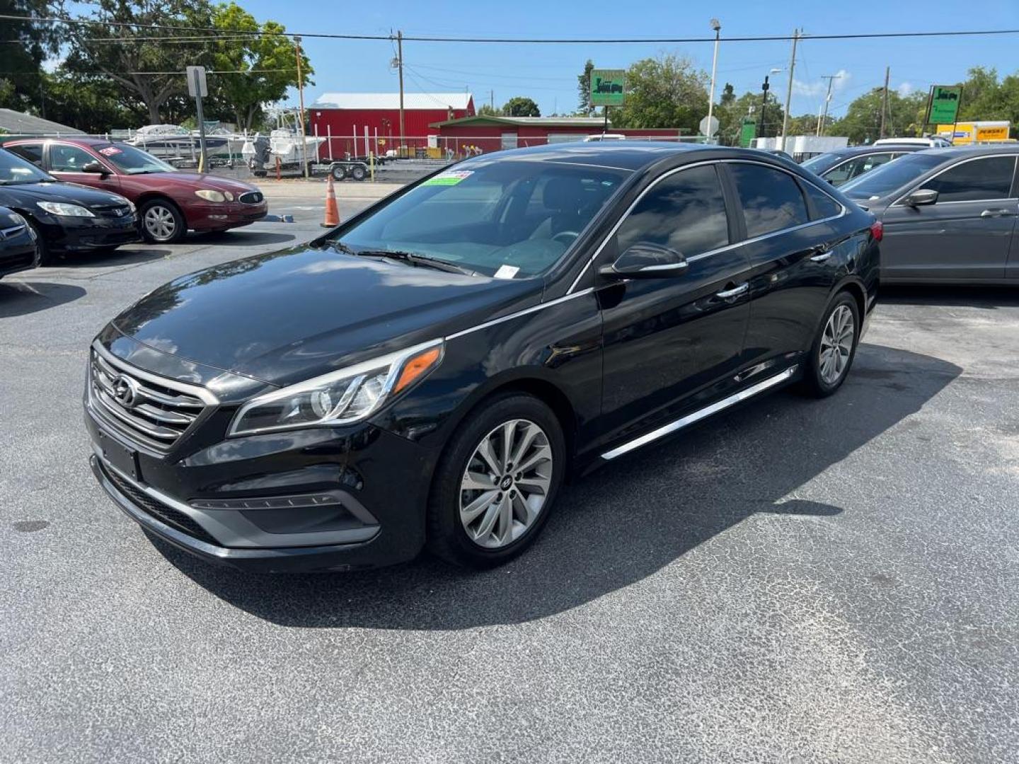 2017 BLACK HYUNDAI SONATA SPORT (5NPE34AF6HH) with an 2.4L engine, Automatic transmission, located at 2929 9th St. West, Bradenton, 34205, (941) 242-2810, 27.473591, -82.570679 - Thanks for inquring into DriveNation USA! All vehicles listed can be viewed at www.drivenationusa.com for vehicle history reports and additonal info. We cannot quote any terms such as down payments or monthly payments without an application. You can apply directly at www.drivenationusa.com or by con - Photo#4