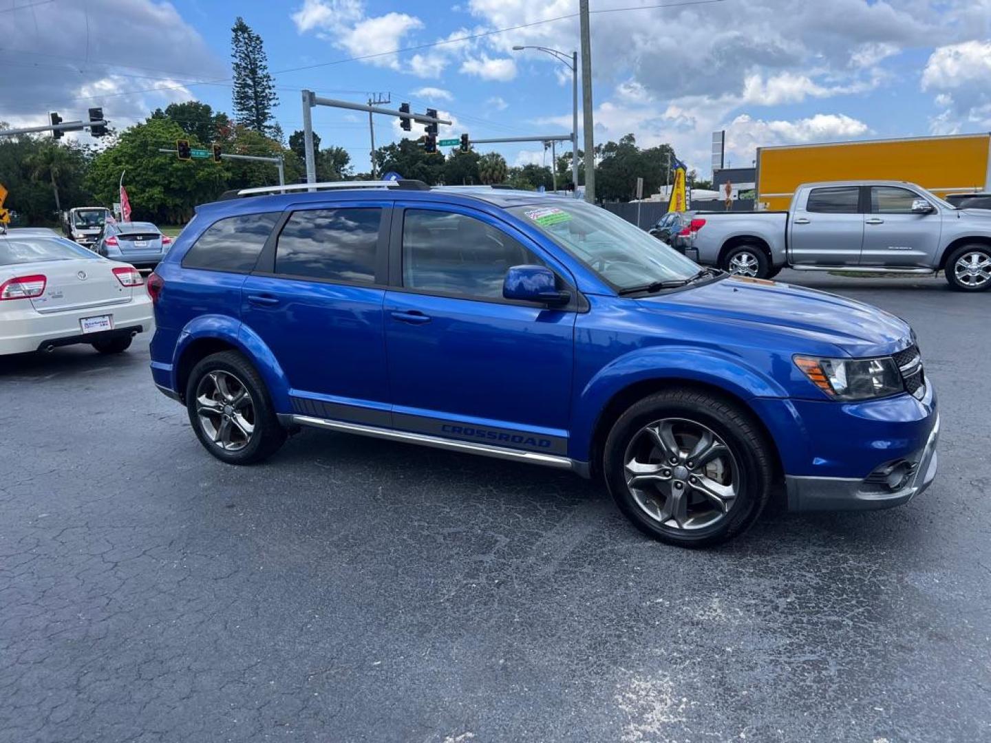 2015 BLUE DODGE JOURNEY CROSSROAD (3C4PDCGB1FT) with an 2.4L engine, Automatic transmission, located at 2929 9th St. West, Bradenton, 34205, (941) 242-2810, 27.473591, -82.570679 - Thanks for inquring into DriveNation USA! All vehicles listed can be viewed at www.drivenationusa.com for vehicle history reports and additonal info. We cannot quote any terms such as down payments or monthly payments without an application. You can apply directly at www.drivenationusa.com or by con - Photo#2