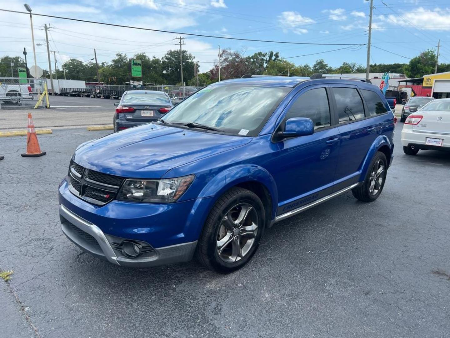 2015 BLUE DODGE JOURNEY CROSSROAD (3C4PDCGB1FT) with an 2.4L engine, Automatic transmission, located at 2929 9th St. West, Bradenton, 34205, (941) 242-2810, 27.473591, -82.570679 - Thanks for inquring into DriveNation USA! All vehicles listed can be viewed at www.drivenationusa.com for vehicle history reports and additonal info. We cannot quote any terms such as down payments or monthly payments without an application. You can apply directly at www.drivenationusa.com or by con - Photo#4