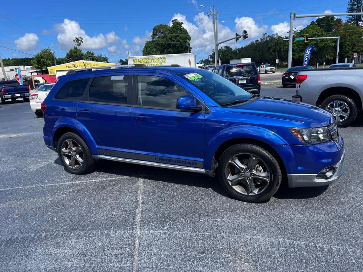 2015 BLUE DODGE JOURNEY CROSSROAD (3C4PDCGB1FT) with an 2.4L engine, Automatic transmission, located at 2929 9th St. West, Bradenton, 34205, (941) 242-2810, 27.473591, -82.570679 - Thanks for inquring into DriveNation USA! All vehicles listed can be viewed at www.drivenationusa.com for vehicle history reports and additonal info. We cannot quote any terms such as down payments or monthly payments without an application. You can apply directly at www.drivenationusa.com or by con - Photo#0