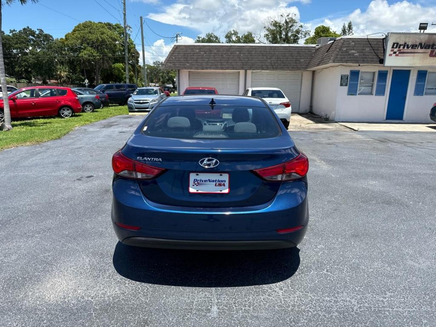 2016 BLUE HYUNDAI ELANTRA SE (5NPDH4AE9GH) with an 1.8L engine, Automatic transmission, located at 2929 9th St. West, Bradenton, 34205, (941) 242-2810, 27.473591, -82.570679 - Photo#8