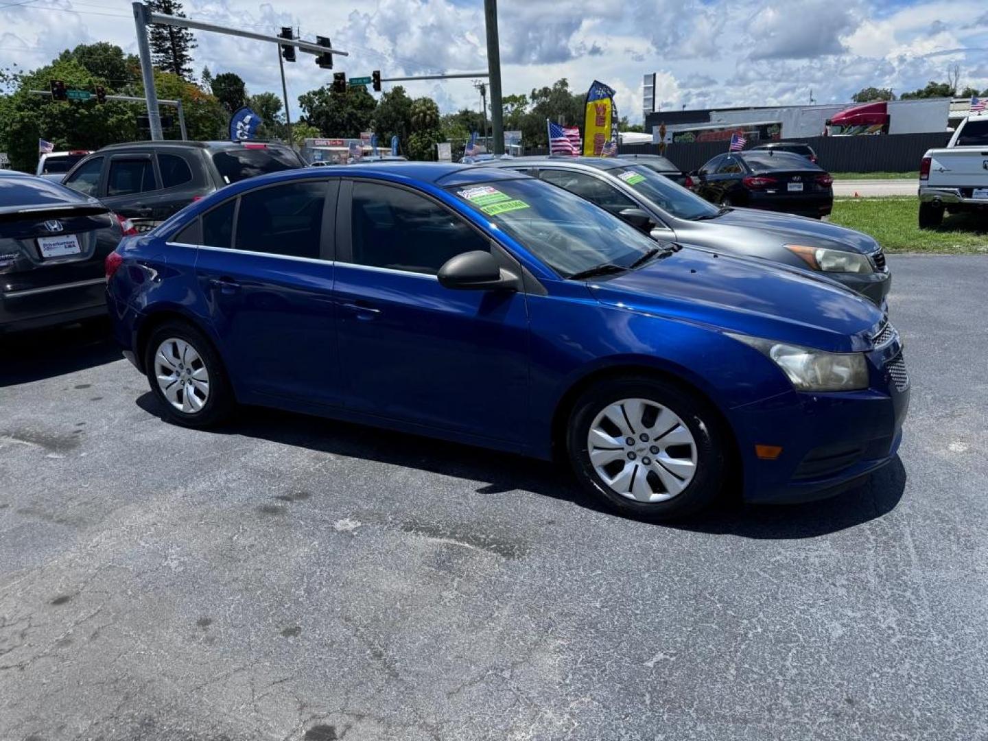 2012 BLUE CHEVROLET CRUZE LS (1G1PC5SH5C7) with an 1.8L engine, Automatic transmission, located at 2929 9th St. West, Bradenton, 34205, (941) 242-2810, 27.473591, -82.570679 - Photo#14