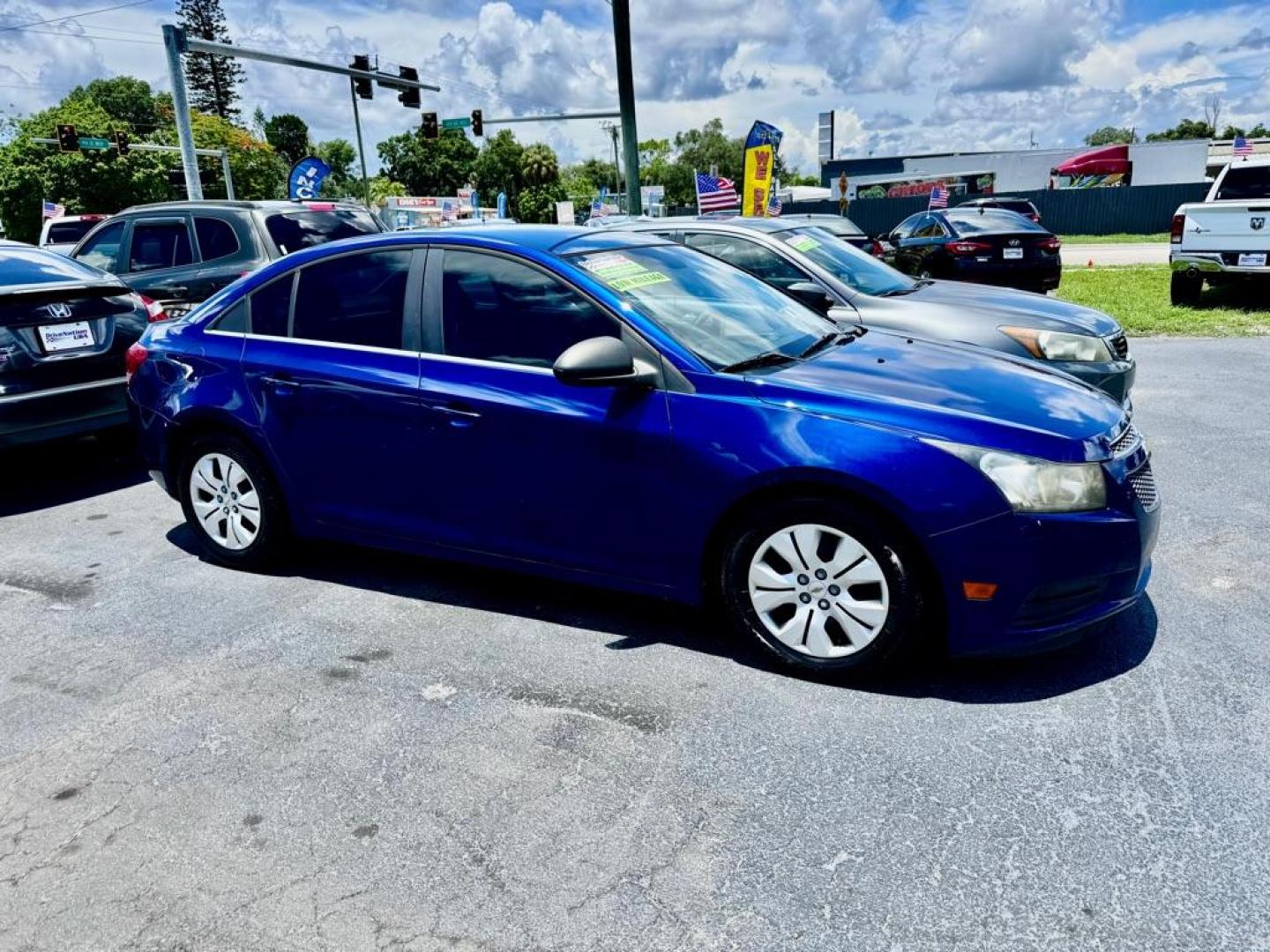 2012 BLUE CHEVROLET CRUZE LS (1G1PC5SH5C7) with an 1.8L engine, Automatic transmission, located at 2929 9th St. West, Bradenton, 34205, (941) 242-2810, 27.473591, -82.570679 - Photo#0