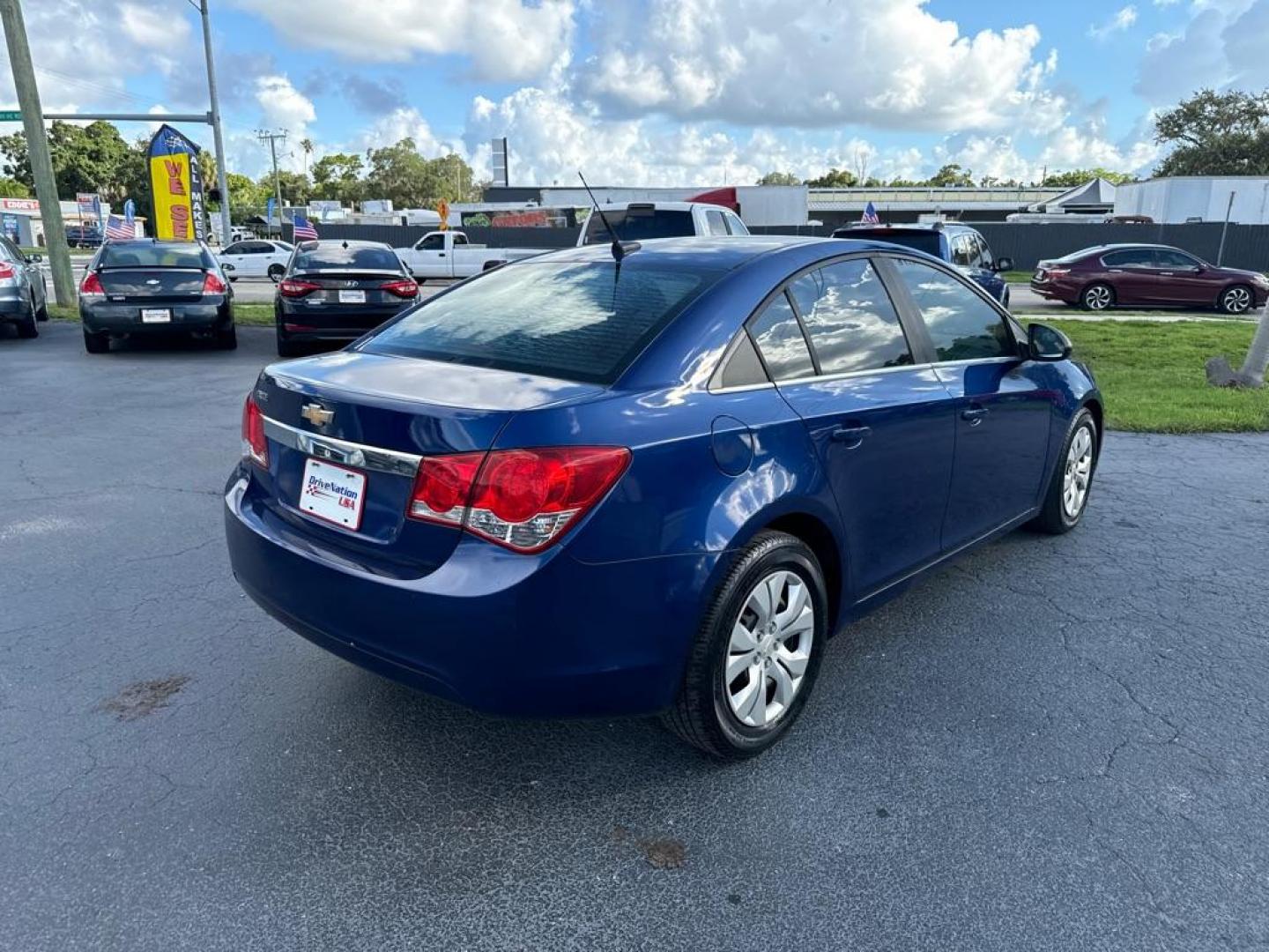 2012 BLUE CHEVROLET CRUZE LS (1G1PC5SH5C7) with an 1.8L engine, Automatic transmission, located at 2929 9th St. West, Bradenton, 34205, (941) 242-2810, 27.473591, -82.570679 - Photo#8