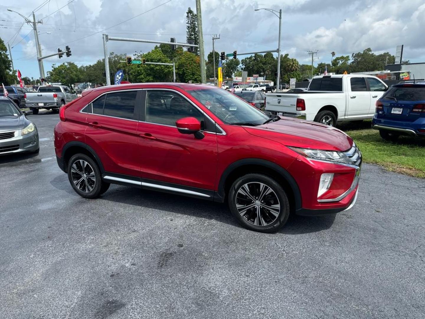 2019 RED MITSUBISHI ECLIPSE CROSS SEL (JA4AT5AA9KZ) with an 1.5L engine, Automatic transmission, located at 2929 9th St. West, Bradenton, 34205, (941) 242-2810, 27.473591, -82.570679 - Photo#0