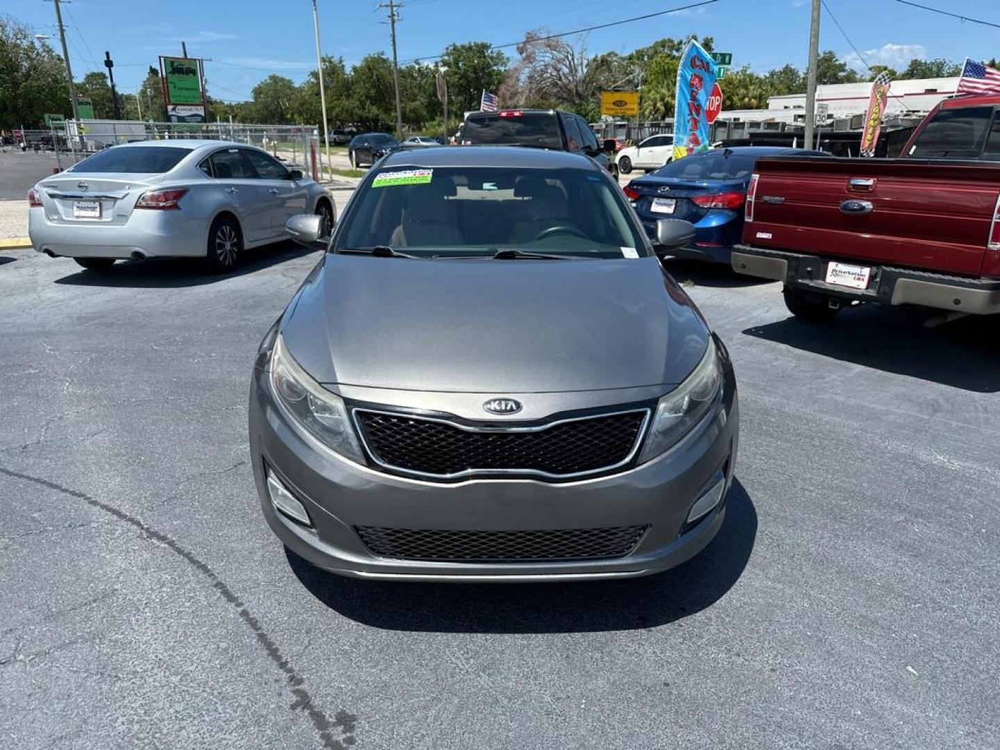 2014 GRAY KIA OPTIMA LX (5XXGM4A77EG) with an 2.4L engine, Automatic transmission, located at 2929 9th St. West, Bradenton, 34205, (941) 242-2810, 27.473591, -82.570679 - Thanks for inquring into DriveNation USA! All vehicles listed can be viewed at www.drivenationusa.com for vehicle history reports and additonal info. We cannot quote any terms such as down payments or monthly payments without an application. You can apply directly at www.drivenationusa.com or by con - Photo#2