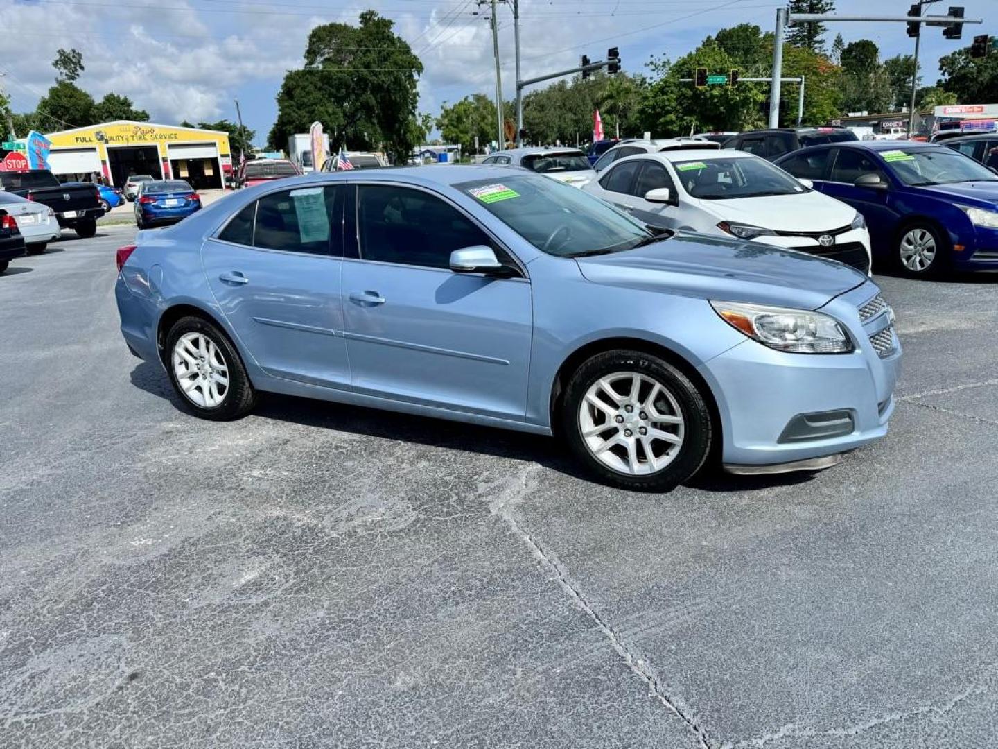 2013 BLUE CHEVROLET MALIBU 1LT (1G11C5SA4DU) with an 2.5L engine, Automatic transmission, located at 2929 9th St. West, Bradenton, 34205, (941) 242-2810, 27.473591, -82.570679 - Photo#0