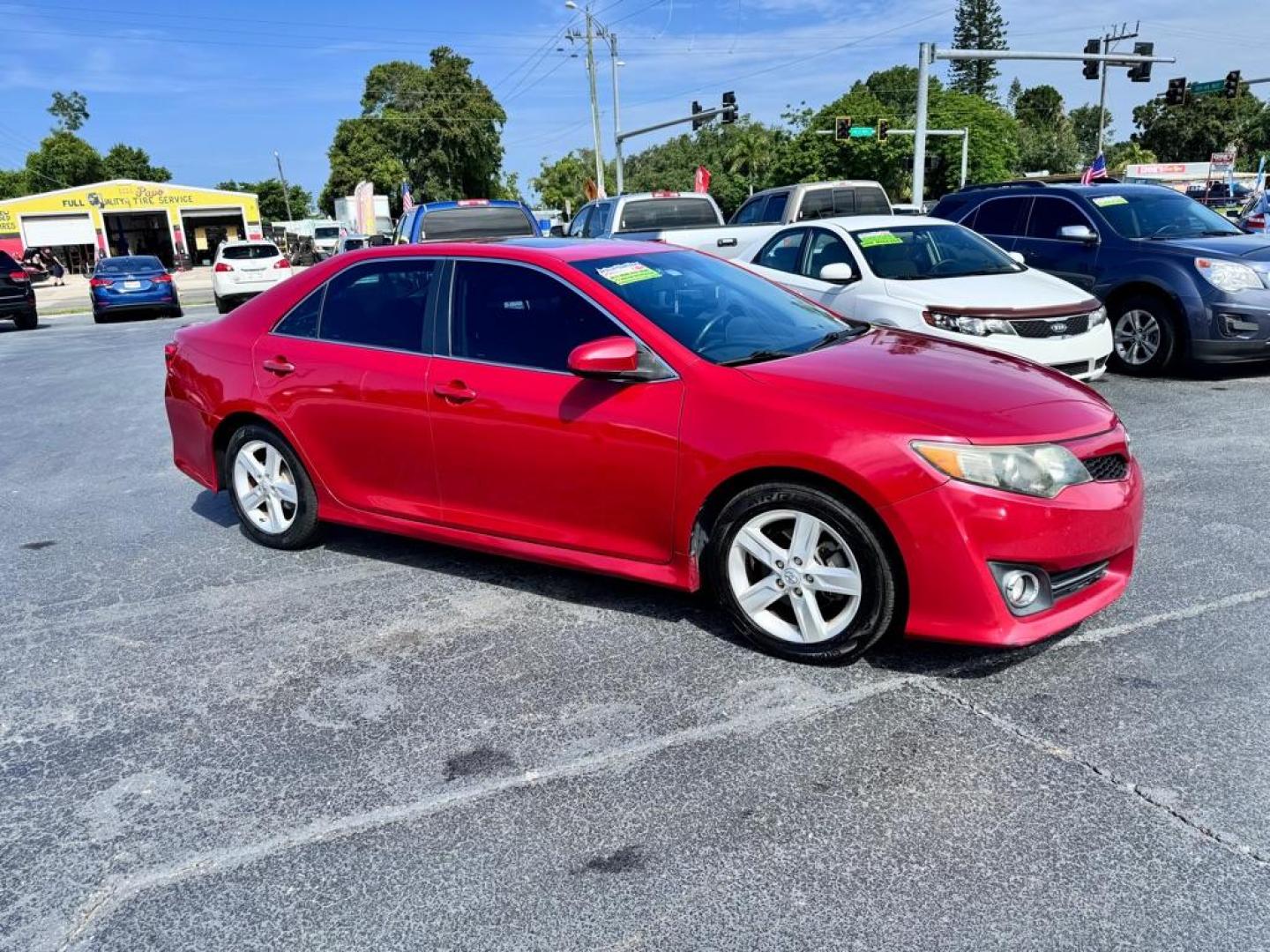 2014 RED TOYOTA CAMRY SE (4T1BF1FK6EU) with an 2.5L engine, Automatic transmission, located at 2929 9th St. West, Bradenton, 34205, (941) 242-2810, 27.473591, -82.570679 - Thanks for inquring into DriveNation USA! All vehicles listed can be viewed at www.drivenationusa.com for vehicle history reports and additonal info. We cannot quote any terms such as down payments or monthly payments without an application. You can apply directly at www.drivenationusa.com or by con - Photo#0