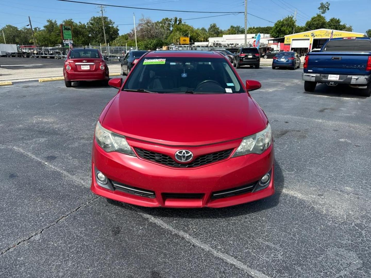 2014 RED TOYOTA CAMRY SE (4T1BF1FK6EU) with an 2.5L engine, Automatic transmission, located at 2929 9th St. West, Bradenton, 34205, (941) 242-2810, 27.473591, -82.570679 - Thanks for inquring into DriveNation USA! All vehicles listed can be viewed at www.drivenationusa.com for vehicle history reports and additonal info. We cannot quote any terms such as down payments or monthly payments without an application. You can apply directly at www.drivenationusa.com or by con - Photo#2