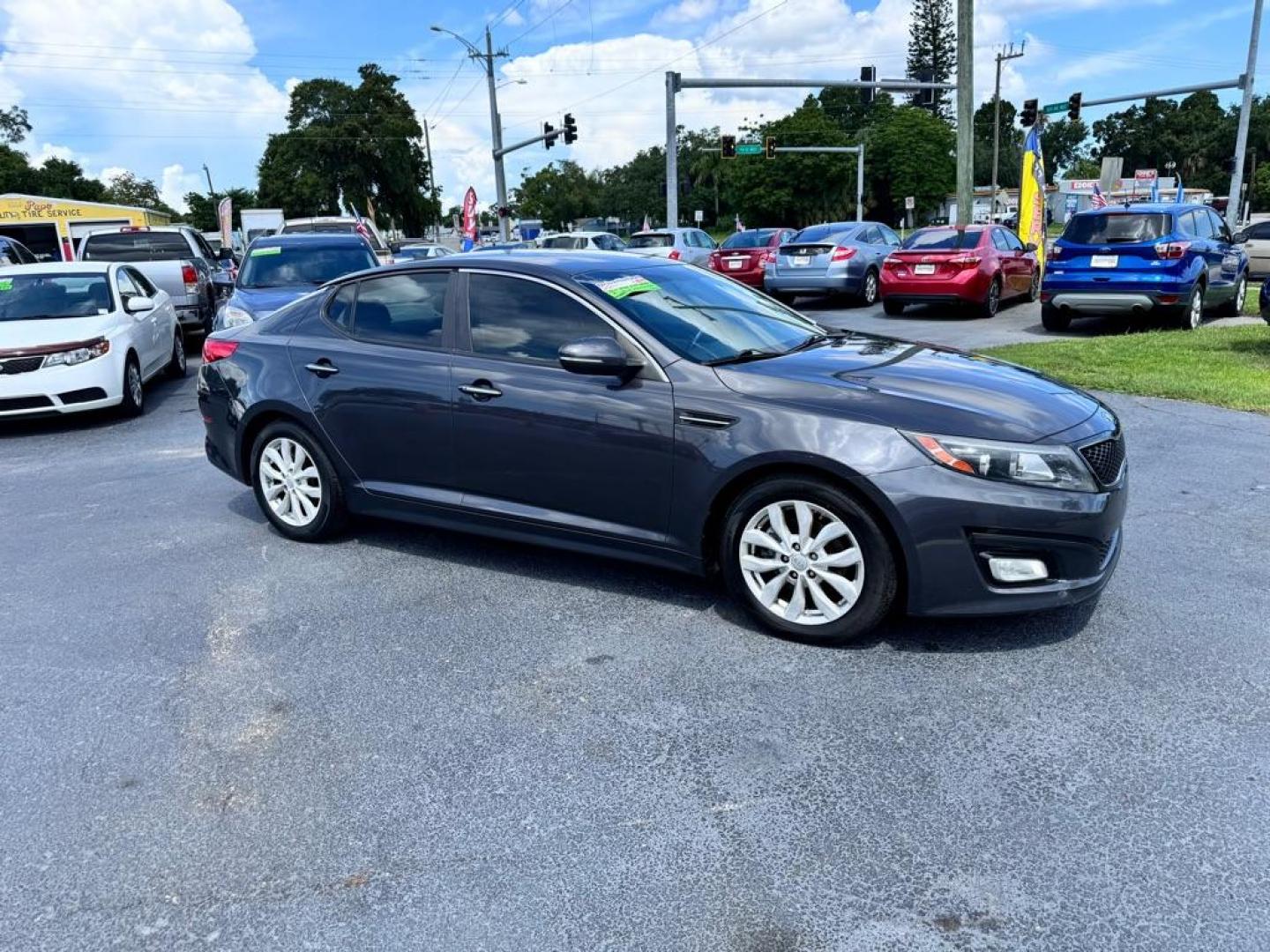 2015 GRAY KIA OPTIMA EX (5XXGN4A75FG) with an 2.4L engine, Automatic transmission, located at 2929 9th St. West, Bradenton, 34205, (941) 242-2810, 27.473591, -82.570679 - Thanks for inquring into DriveNation USA! All vehicles listed can be viewed at www.drivenationusa.com for vehicle history reports and additonal info. We cannot quote any terms such as down payments or monthly payments without an application. You can apply directly at www.drivenationusa.com or by con - Photo#1