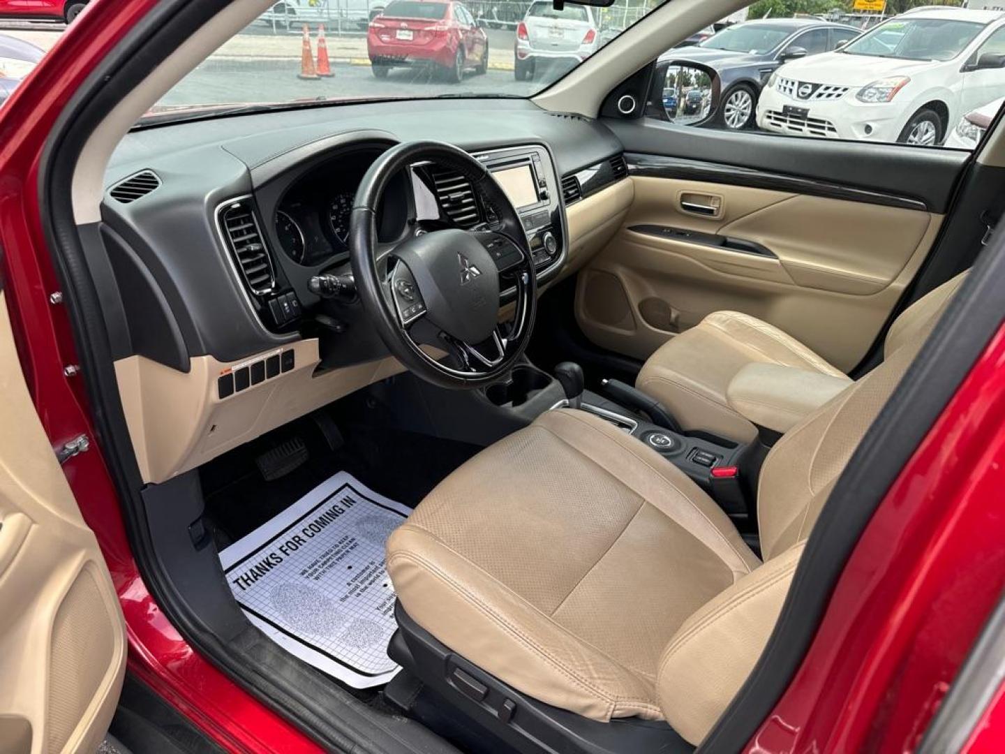 2016 RED MITSUBISHI OUTLANDER SEL (JA4AZ3A31GZ) with an 2.4L engine, Automatic transmission, located at 2929 9th St. West, Bradenton, 34205, (941) 242-2810, 27.473591, -82.570679 - Photo#9