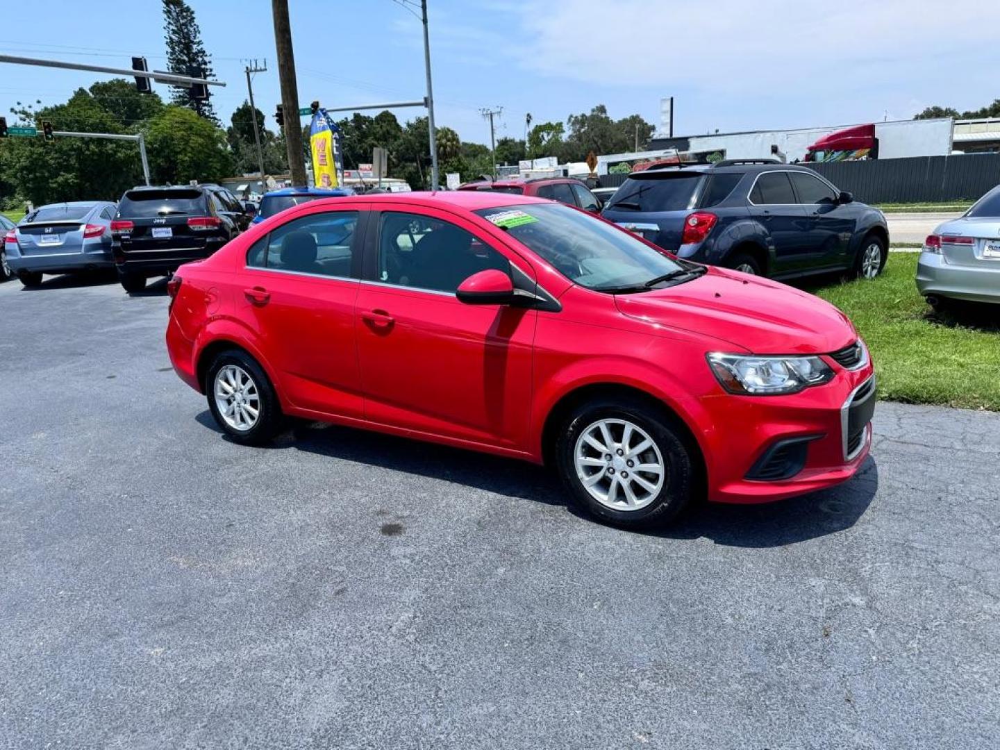 2020 RED CHEVROLET SONIC LT (1G1JD5SB3L4) with an 1.4L engine, Automatic transmission, located at 2929 9th St. West, Bradenton, 34205, (941) 242-2810, 27.473591, -82.570679 - Photo#0