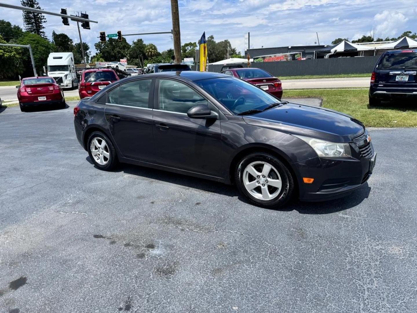 2013 GRAY CHEVROLET CRUZE LT (1G1PC5SB1D7) with an 1.4L engine, Automatic transmission, located at 2929 9th St. West, Bradenton, 34205, (941) 242-2810, 27.473591, -82.570679 - Photo#0