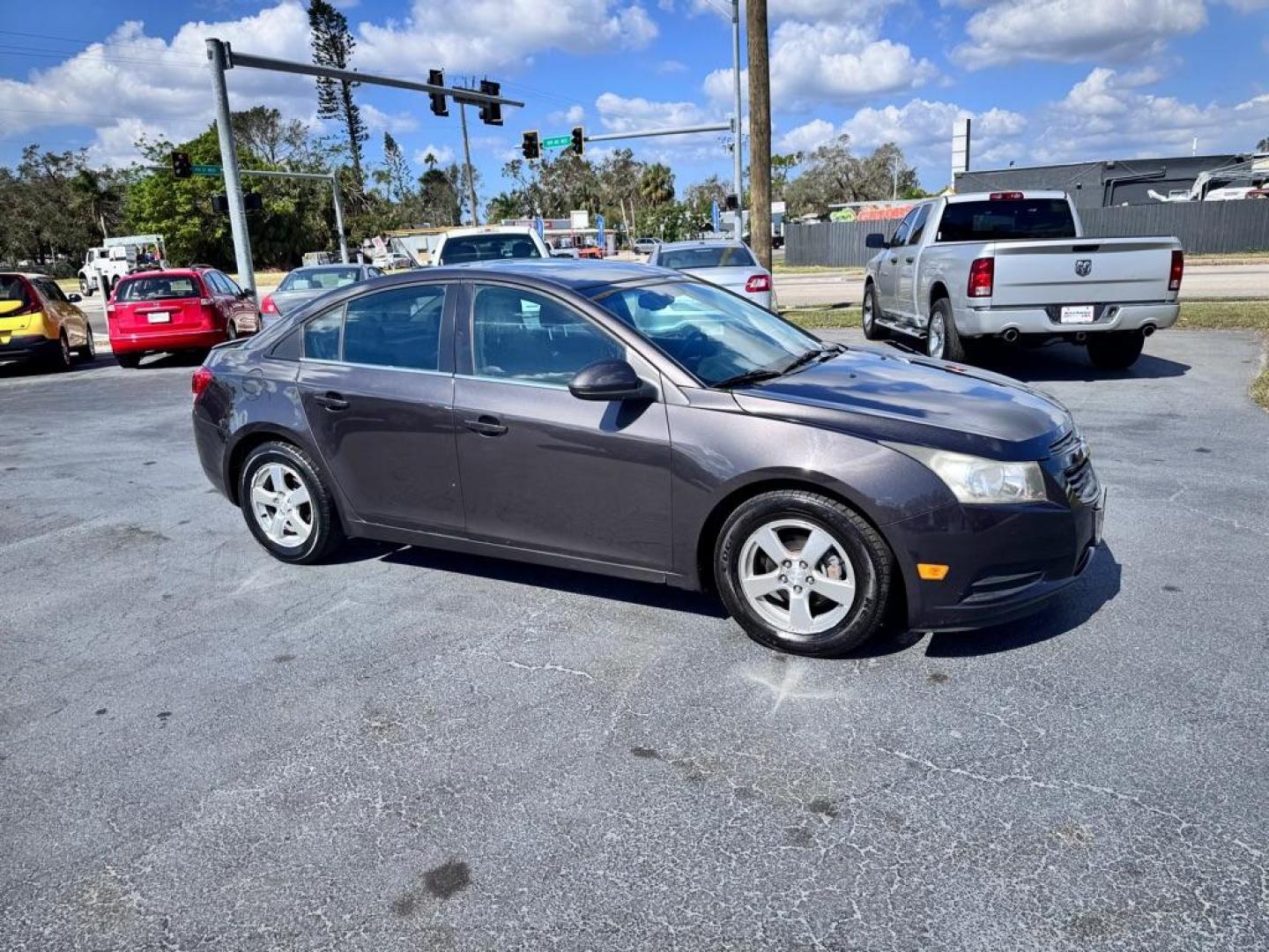 2013 GRAY CHEVROLET CRUZE LT (1G1PC5SB1D7) with an 1.4L engine, Automatic transmission, located at 2929 9th St. West, Bradenton, 34205, (941) 242-2810, 27.473591, -82.570679 - Photo#1