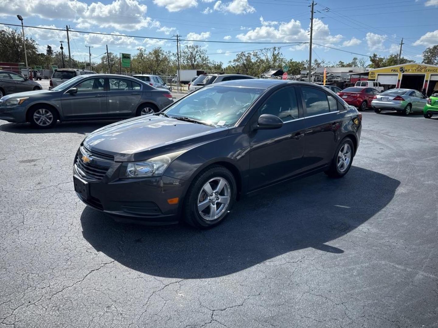 2013 GRAY CHEVROLET CRUZE LT (1G1PC5SB1D7) with an 1.4L engine, Automatic transmission, located at 2929 9th St. West, Bradenton, 34205, (941) 242-2810, 27.473591, -82.570679 - Photo#3