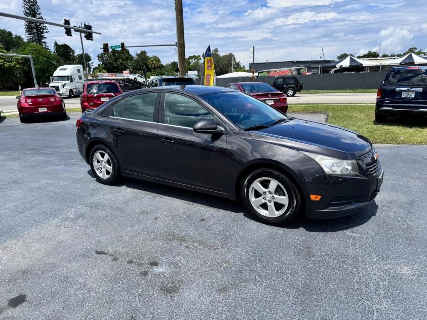 2013 GRAY CHEVROLET CRUZE LT (1G1PC5SB1D7) with an 1.4L engine, Automatic transmission, located at 2929 9th St. West, Bradenton, 34205, (941) 242-2810, 27.473591, -82.570679 - Photo#1