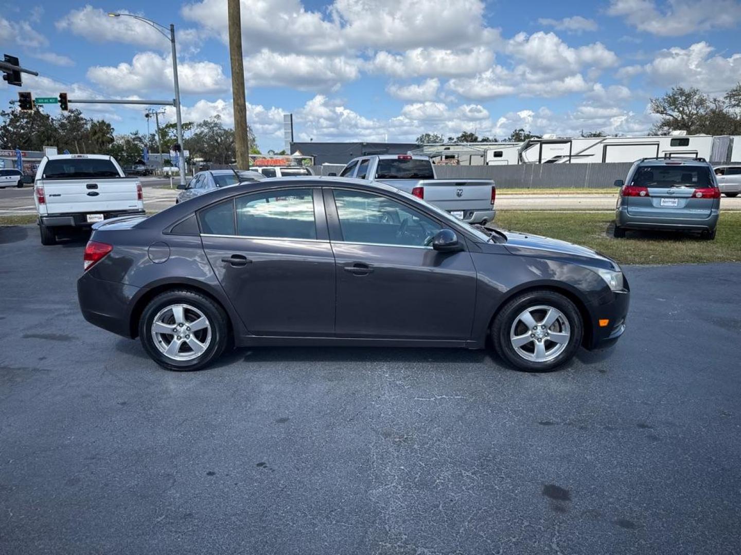 2013 GRAY CHEVROLET CRUZE LT (1G1PC5SB1D7) with an 1.4L engine, Automatic transmission, located at 2929 9th St. West, Bradenton, 34205, (941) 242-2810, 27.473591, -82.570679 - Photo#8