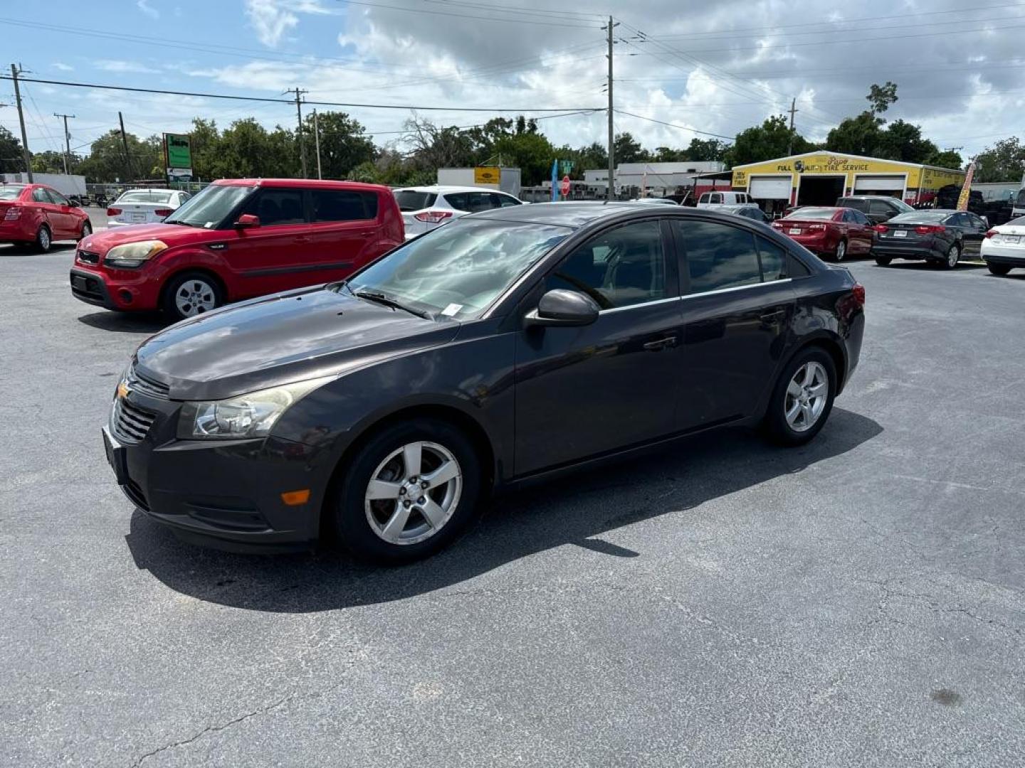 2013 GRAY CHEVROLET CRUZE LT (1G1PC5SB1D7) with an 1.4L engine, Automatic transmission, located at 2929 9th St. West, Bradenton, 34205, (941) 242-2810, 27.473591, -82.570679 - Photo#3