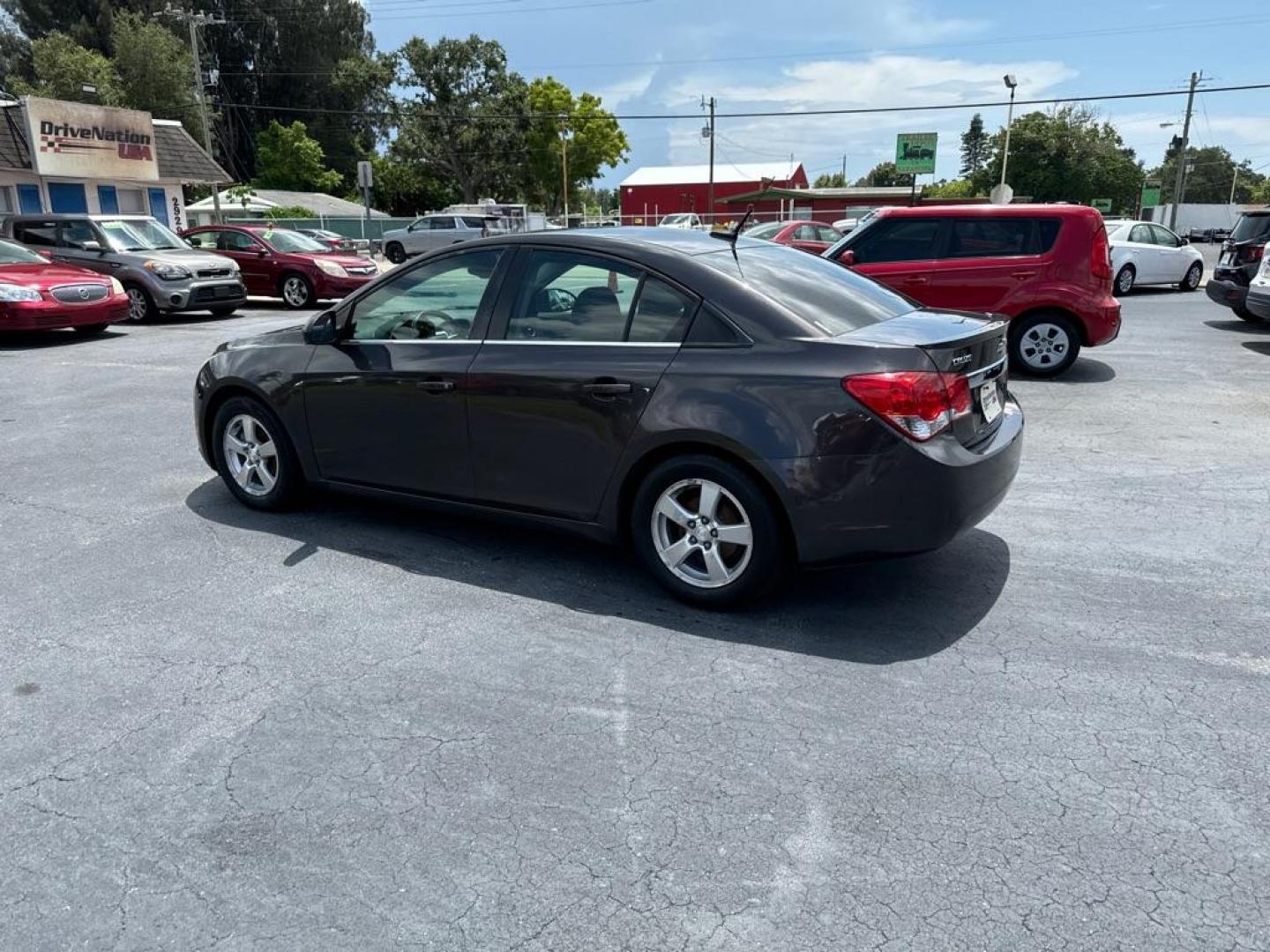 2013 GRAY CHEVROLET CRUZE LT (1G1PC5SB1D7) with an 1.4L engine, Automatic transmission, located at 2929 9th St. West, Bradenton, 34205, (941) 242-2810, 27.473591, -82.570679 - Photo#4