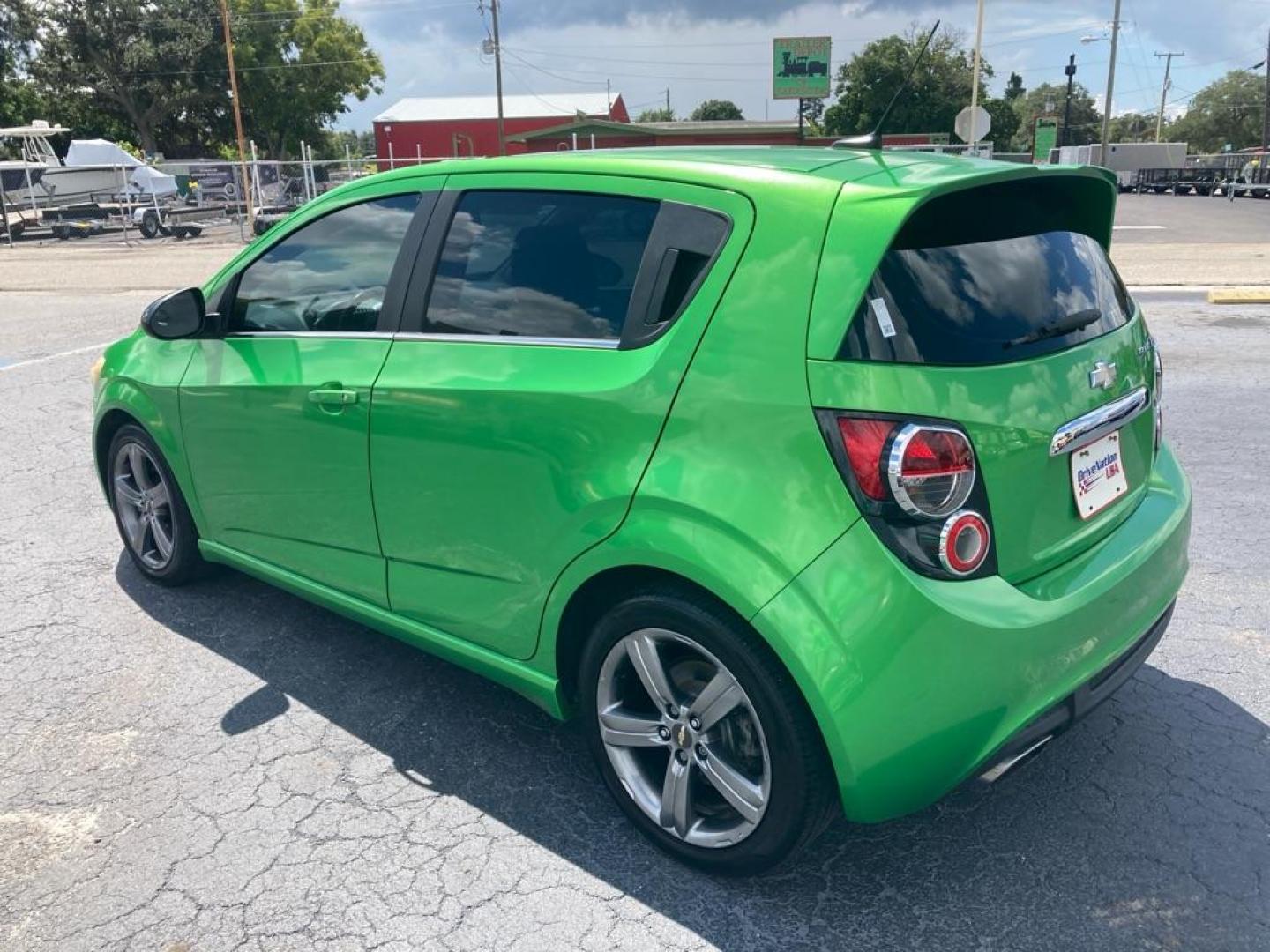 2014 GREEN CHEVROLET SONIC RS (1G1JG6SB2E4) with an 1.4L engine, Automatic transmission, located at 2929 9th St. West, Bradenton, 34205, (941) 242-2810, 27.473591, -82.570679 - Thanks for inquring into DriveNation USA! All vehicles listed can be viewed at www.drivenationusa.com for vehicle history reports and additonal info. We cannot quote any terms such as down payments or monthly payments without an application. You can apply directly at www.drivenationusa.com or by con - Photo#6