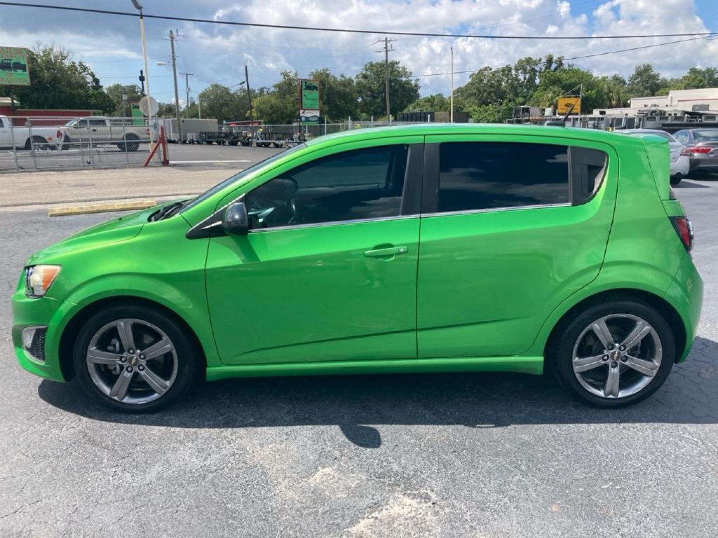 2014 GREEN CHEVROLET SONIC RS (1G1JG6SB2E4) with an 1.4L engine, Automatic transmission, located at 2929 9th St. West, Bradenton, 34205, (941) 242-2810, 27.473591, -82.570679 - Thanks for inquring into DriveNation USA! All vehicles listed can be viewed at www.drivenationusa.com for vehicle history reports and additonal info. We cannot quote any terms such as down payments or monthly payments without an application. You can apply directly at www.drivenationusa.com or by con - Photo#7