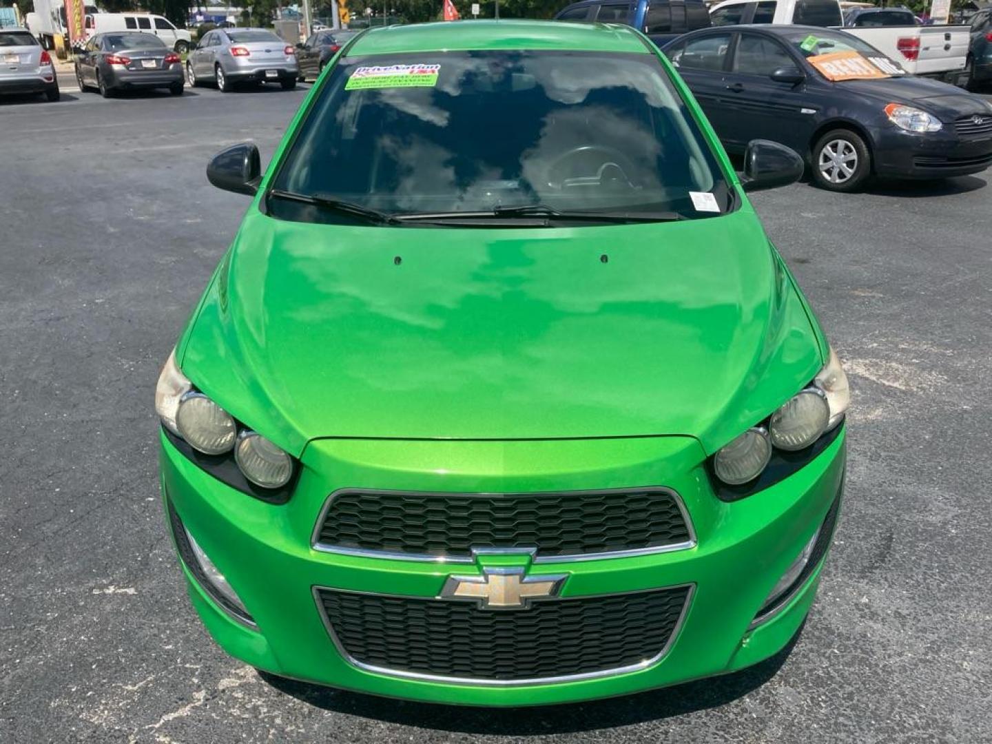 2014 GREEN CHEVROLET SONIC RS (1G1JG6SB2E4) with an 1.4L engine, Automatic transmission, located at 2929 9th St. West, Bradenton, 34205, (941) 242-2810, 27.473591, -82.570679 - Thanks for inquring into DriveNation USA! All vehicles listed can be viewed at www.drivenationusa.com for vehicle history reports and additonal info. We cannot quote any terms such as down payments or monthly payments without an application. You can apply directly at www.drivenationusa.com or by con - Photo#9