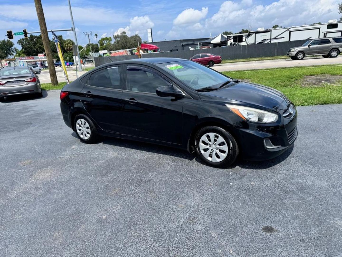 2016 BLACK HYUNDAI ACCENT SE (KMHCT4AE9GU) with an 1.6L engine, Automatic transmission, located at 2929 9th St. West, Bradenton, 34205, (941) 242-2810, 27.473591, -82.570679 - Thanks for inquring into DriveNation USA! All vehicles listed can be viewed at www.drivenationusa.com for vehicle history reports and additonal info. We cannot quote any terms such as down payments or monthly payments without an application. You can apply directly at www.drivenationusa.com or by con - Photo#0