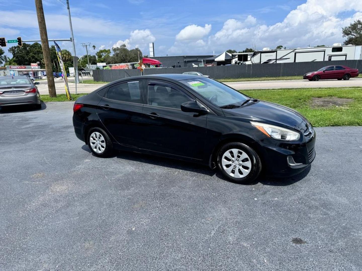 2016 BLACK HYUNDAI ACCENT SE (KMHCT4AE9GU) with an 1.6L engine, Automatic transmission, located at 2929 9th St. West, Bradenton, 34205, (941) 242-2810, 27.473591, -82.570679 - Thanks for inquring into DriveNation USA! All vehicles listed can be viewed at www.drivenationusa.com for vehicle history reports and additonal info. We cannot quote any terms such as down payments or monthly payments without an application. You can apply directly at www.drivenationusa.com or by con - Photo#2