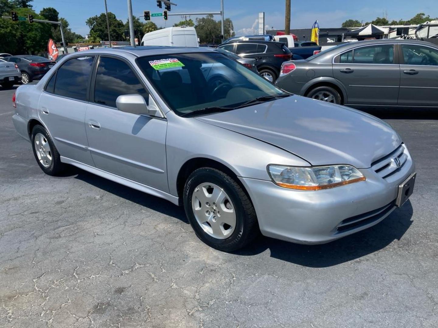 2002 SILVER HONDA ACCORD EX (1HGCG16572A) with an 3.0L engine, Automatic transmission, located at 2929 9th St. West, Bradenton, 34205, (941) 242-2810, 27.473591, -82.570679 - Photo#1