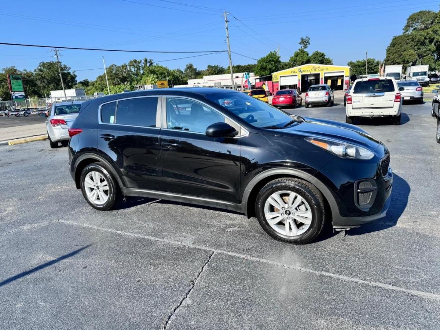 2017 BLACK KIA SPORTAGE LX (KNDPM3AC6H7) with an 2.4L engine, Automatic transmission, located at 2929 9th St. West, Bradenton, 34205, (941) 242-2810, 27.473591, -82.570679 - Photo#1