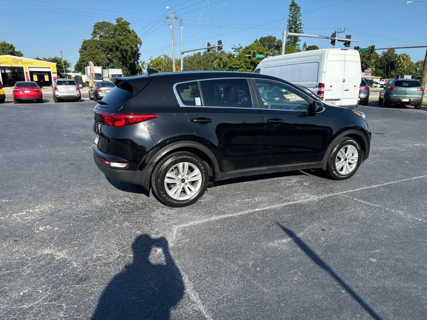 2017 BLACK KIA SPORTAGE LX (KNDPM3AC6H7) with an 2.4L engine, Automatic transmission, located at 2929 9th St. West, Bradenton, 34205, (941) 242-2810, 27.473591, -82.570679 - Photo#7