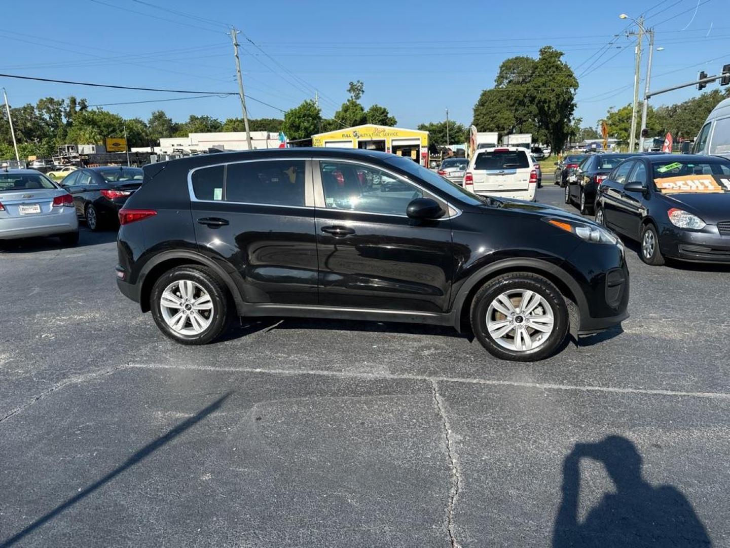 2017 BLACK KIA SPORTAGE LX (KNDPM3AC6H7) with an 2.4L engine, Automatic transmission, located at 2929 9th St. West, Bradenton, 34205, (941) 242-2810, 27.473591, -82.570679 - Photo#8