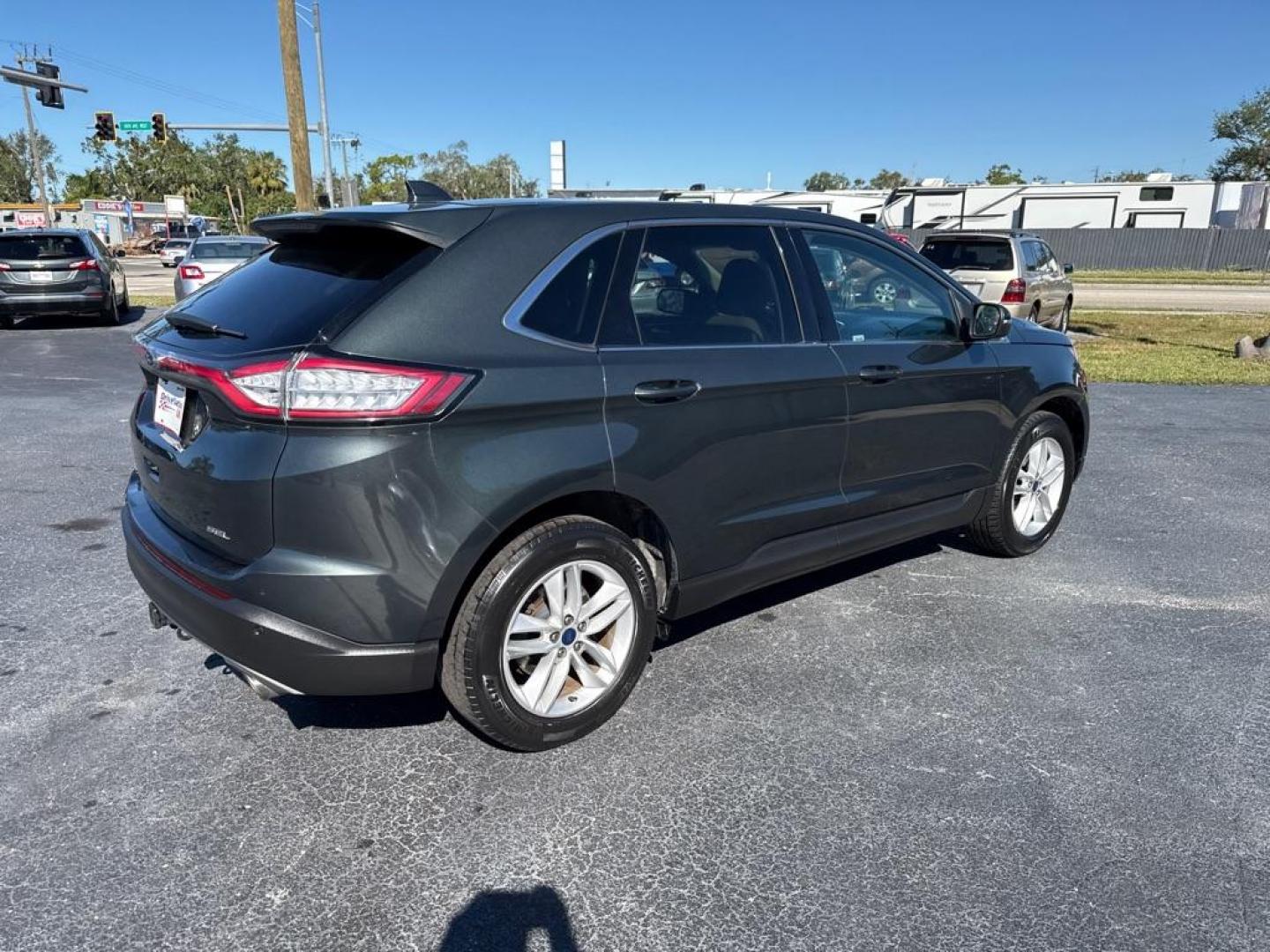 2015 GRAY FORD EDGE SEL (2FMTK3J83FB) with an 3.5L engine, Automatic transmission, located at 2929 9th St. West, Bradenton, 34205, (941) 242-2810, 27.473591, -82.570679 - Thanks for inquring into DriveNation USA! All vehicles listed can be viewed at www.drivenationusa.com for vehicle history reports and additonal info. We cannot quote any terms such as down payments or monthly payments without an application. You can apply directly at www.drivenationusa.com or by con - Photo#7