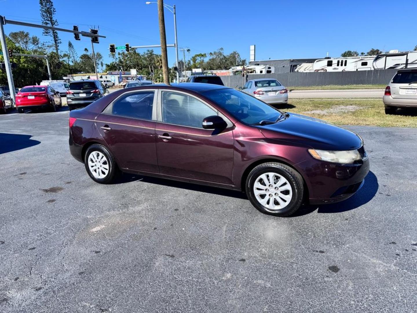 2010 PURPLE KIA FORTE EX (KNAFU4A28A5) with an 2.0L engine, Automatic transmission, located at 2929 9th St. West, Bradenton, 34205, (941) 242-2810, 27.473591, -82.570679 - Thanks for inquring into DriveNation USA! All vehicles listed can be viewed at www.drivenationusa.com for vehicle history reports and additonal info. We cannot quote any terms such as down payments or monthly payments without an application. You can apply directly at www.drivenationusa.com or by con - Photo#1