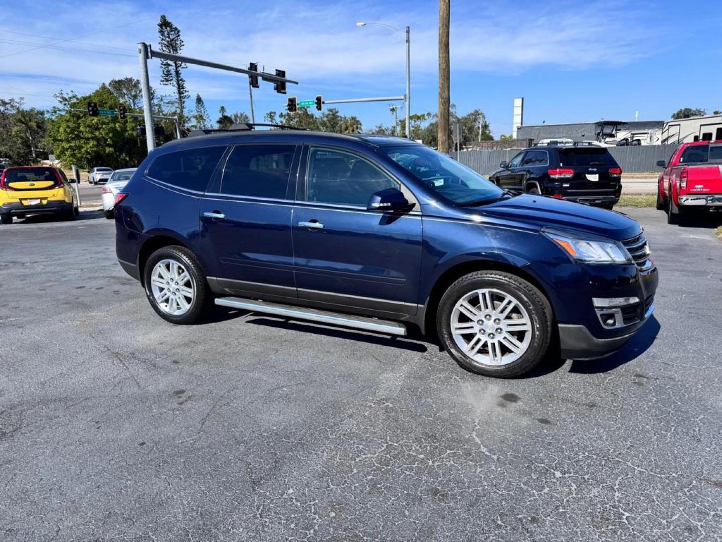 2015 BLUE CHEVROLET TRAVERSE LT (1GNKRGKD0FJ) with an 3.6L engine, Automatic transmission, located at 2929 9th St. West, Bradenton, 34205, (941) 242-2810, 27.473591, -82.570679 - Thanks for inquring into DriveNation USA! All vehicles listed can be viewed at www.drivenationusa.com for vehicle history reports and additonal info. We cannot quote any terms such as down payments or monthly payments without an application. You can apply directly at www.drivenationusa.com or by con - Photo#0