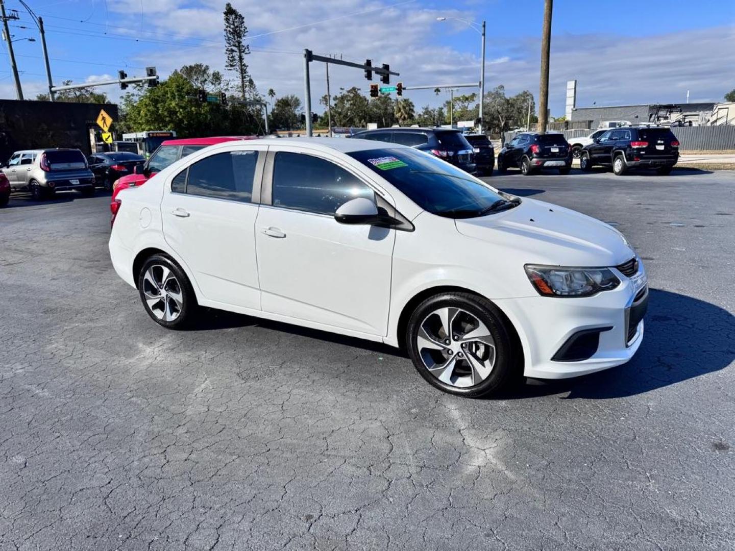 2017 WHITE CHEVROLET SONIC PREMIER (1G1JF5SB6H4) with an 1.4L engine, Automatic transmission, located at 2929 9th St. West, Bradenton, 34205, (941) 242-2810, 27.473591, -82.570679 - Thanks for inquring into DriveNation USA! All vehicles listed can be viewed at www.drivenationusa.com for vehicle history reports and additonal info. We cannot quote any terms such as down payments or monthly payments without an application. You can apply directly at www.drivenationusa.com or by con - Photo#0