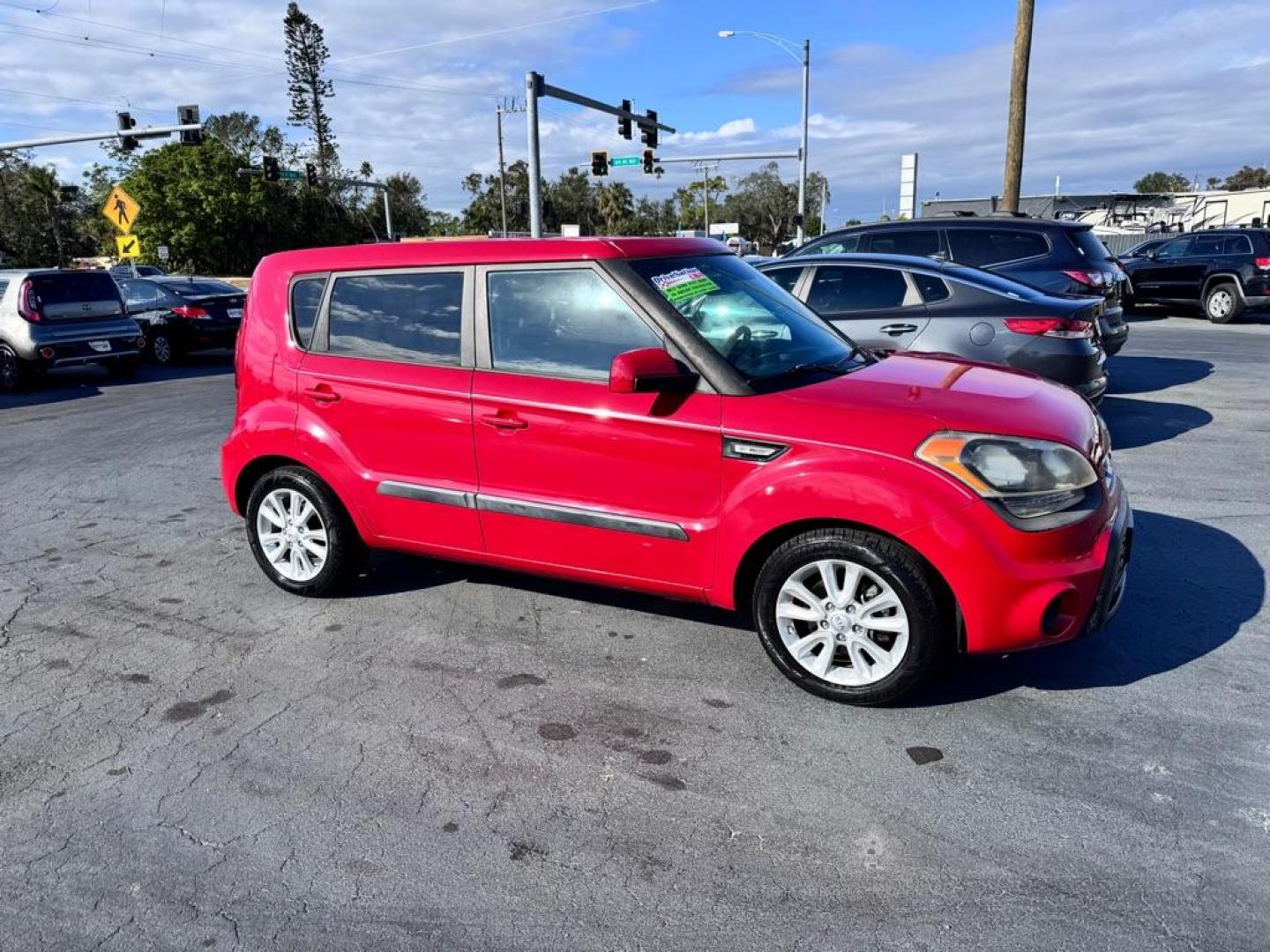 2013 RED KIA SOUL + (KNDJT2A52D7) with an 1.6L engine, Automatic transmission, located at 2929 9th St. West, Bradenton, 34205, (941) 242-2810, 27.473591, -82.570679 - Thanks for inquring into DriveNation USA! All vehicles listed can be viewed at www.drivenationusa.com for vehicle history reports and additonal info. We cannot quote any terms such as down payments or monthly payments without an application. You can apply directly at www.drivenationusa.com or by con - Photo#0