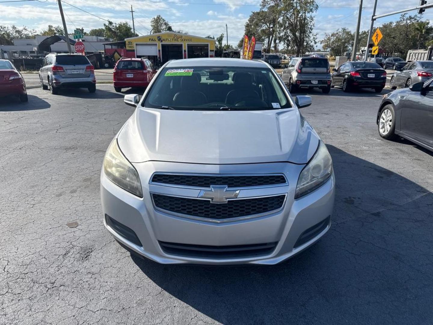 2013 SILVER CHEVROLET MALIBU 1LT (1G11D5RR9DF) with an 2.4L engine, Automatic transmission, located at 2929 9th St. West, Bradenton, 34205, (941) 242-2810, 27.473591, -82.570679 - Photo#2