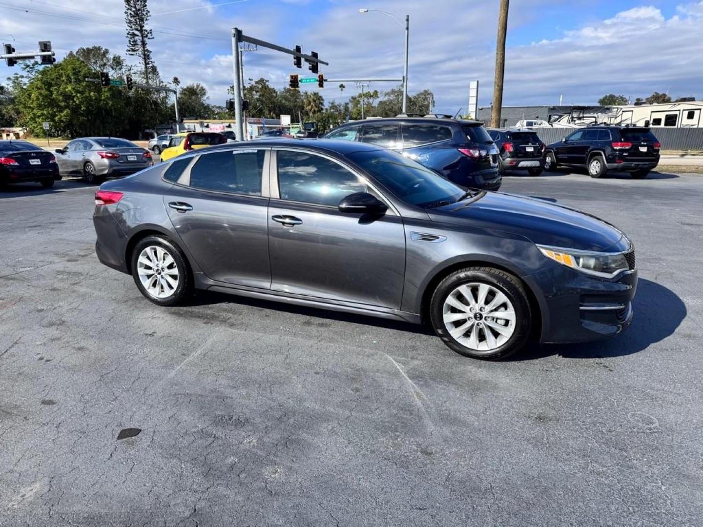 2017 GRAY KIA OPTIMA LX (5XXGT4L3XHG) with an 2.4L engine, Automatic transmission, located at 2929 9th St. West, Bradenton, 34205, (941) 242-2810, 27.473591, -82.570679 - Thanks for inquring into DriveNation USA! All vehicles listed can be viewed at www.drivenationusa.com for vehicle history reports and additonal info. We cannot quote any terms such as down payments or monthly payments without an application. You can apply directly at www.drivenationusa.com or by con - Photo#1