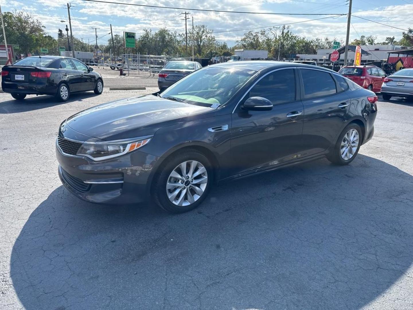 2017 GRAY KIA OPTIMA LX (5XXGT4L3XHG) with an 2.4L engine, Automatic transmission, located at 2929 9th St. West, Bradenton, 34205, (941) 242-2810, 27.473591, -82.570679 - Thanks for inquring into DriveNation USA! All vehicles listed can be viewed at www.drivenationusa.com for vehicle history reports and additonal info. We cannot quote any terms such as down payments or monthly payments without an application. You can apply directly at www.drivenationusa.com or by con - Photo#3