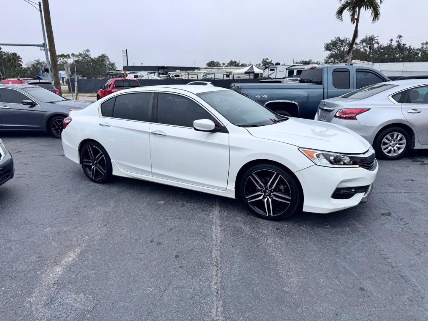 2017 WHITE HONDA ACCORD SPORT SPECIAL EDITION (1HGCR2F14HA) with an 2.4L engine, Continuously Variable transmission, located at 2929 9th St. West, Bradenton, 34205, (941) 242-2810, 27.473591, -82.570679 - Thanks for inquring into DriveNation USA! All vehicles listed can be viewed at www.drivenationusa.com for vehicle history reports and additonal info. We cannot quote any terms such as down payments or monthly payments without an application. You can apply directly at www.drivenationusa.com or by con - Photo#0