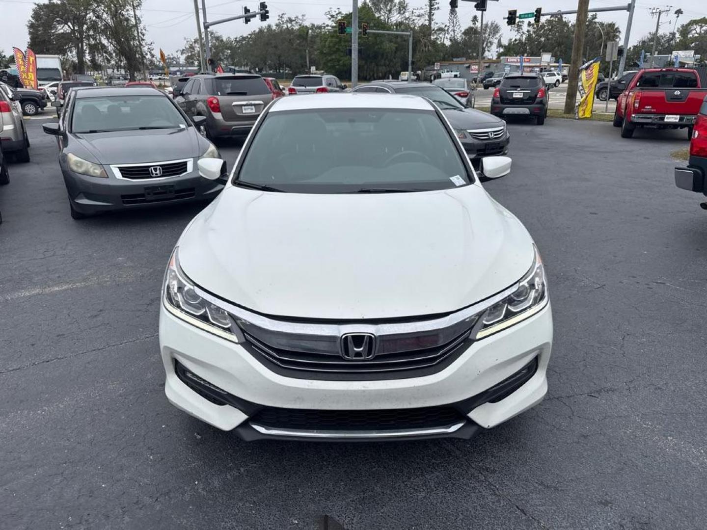 2017 WHITE HONDA ACCORD SPORT SPECIAL EDITION (1HGCR2F14HA) with an 2.4L engine, Continuously Variable transmission, located at 2929 9th St. West, Bradenton, 34205, (941) 242-2810, 27.473591, -82.570679 - Thanks for inquring into DriveNation USA! All vehicles listed can be viewed at www.drivenationusa.com for vehicle history reports and additonal info. We cannot quote any terms such as down payments or monthly payments without an application. You can apply directly at www.drivenationusa.com or by con - Photo#2