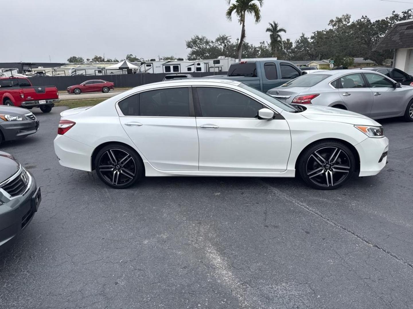 2017 WHITE HONDA ACCORD SPORT SPECIAL EDITION (1HGCR2F14HA) with an 2.4L engine, Continuously Variable transmission, located at 2929 9th St. West, Bradenton, 34205, (941) 242-2810, 27.473591, -82.570679 - Thanks for inquring into DriveNation USA! All vehicles listed can be viewed at www.drivenationusa.com for vehicle history reports and additonal info. We cannot quote any terms such as down payments or monthly payments without an application. You can apply directly at www.drivenationusa.com or by con - Photo#6