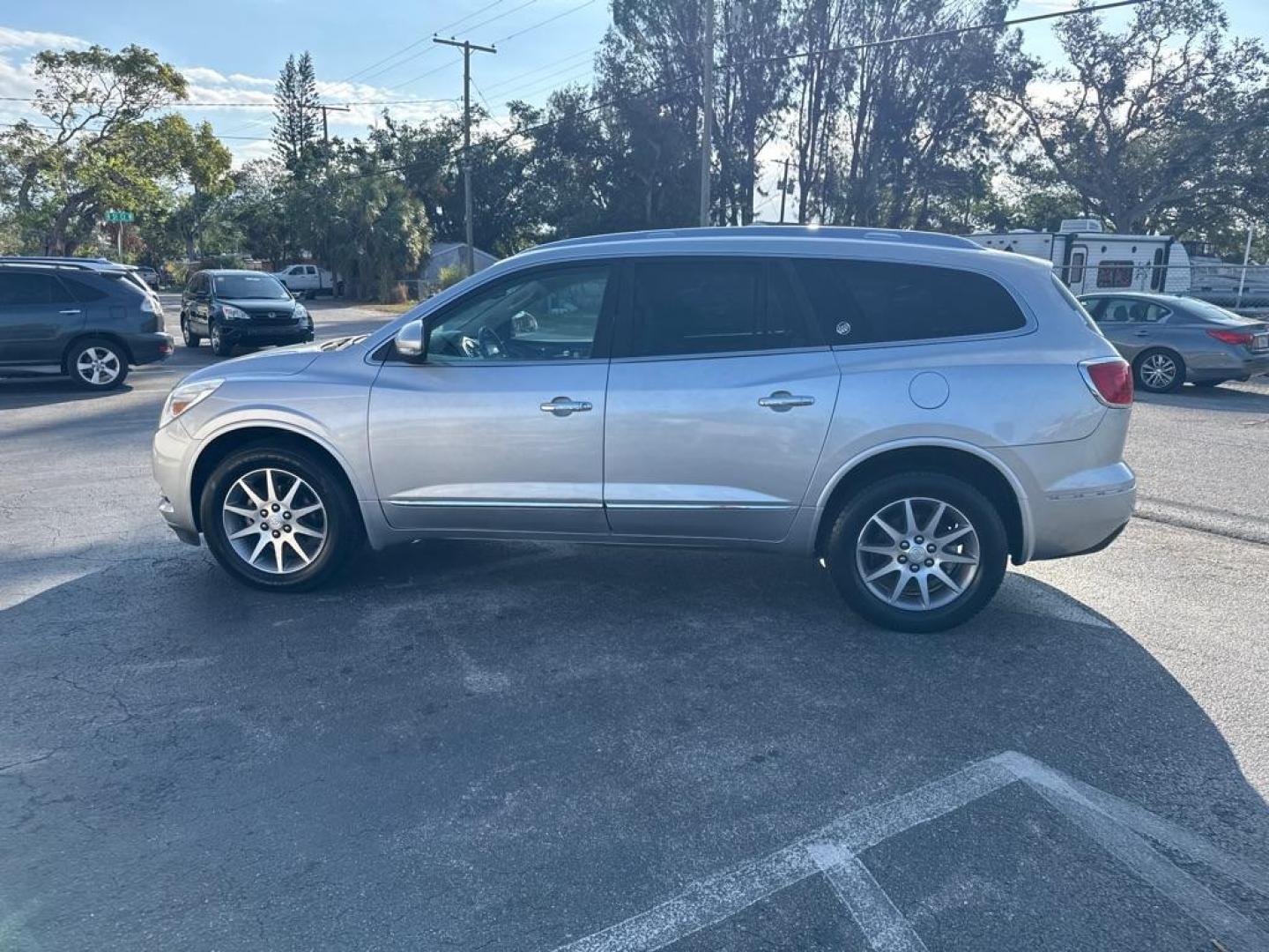 2015 SILVER BUICK ENCLAVE CXL (5GAKRBKD8FJ) with an 3.6L engine, Automatic transmission, located at 2929 9th St. West, Bradenton, 34205, (941) 242-2810, 27.473591, -82.570679 - Thanks for inquring into DriveNation USA! All vehicles listed can be viewed at www.drivenationusa.com for vehicle history reports and additonal info. We cannot quote any terms such as down payments or monthly payments without an application. You can apply directly at www.drivenationusa.com or by con - Photo#4