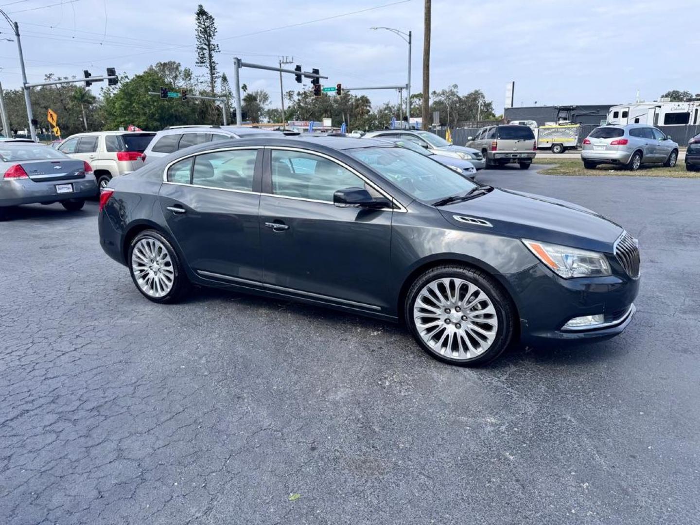 2014 BLACK BUICK LACROSSE TOURING (1G4GF5G34EF) with an 3.6L engine, Automatic transmission, located at 2929 9th St. West, Bradenton, 34205, (941) 242-2810, 27.473591, -82.570679 - Photo#2