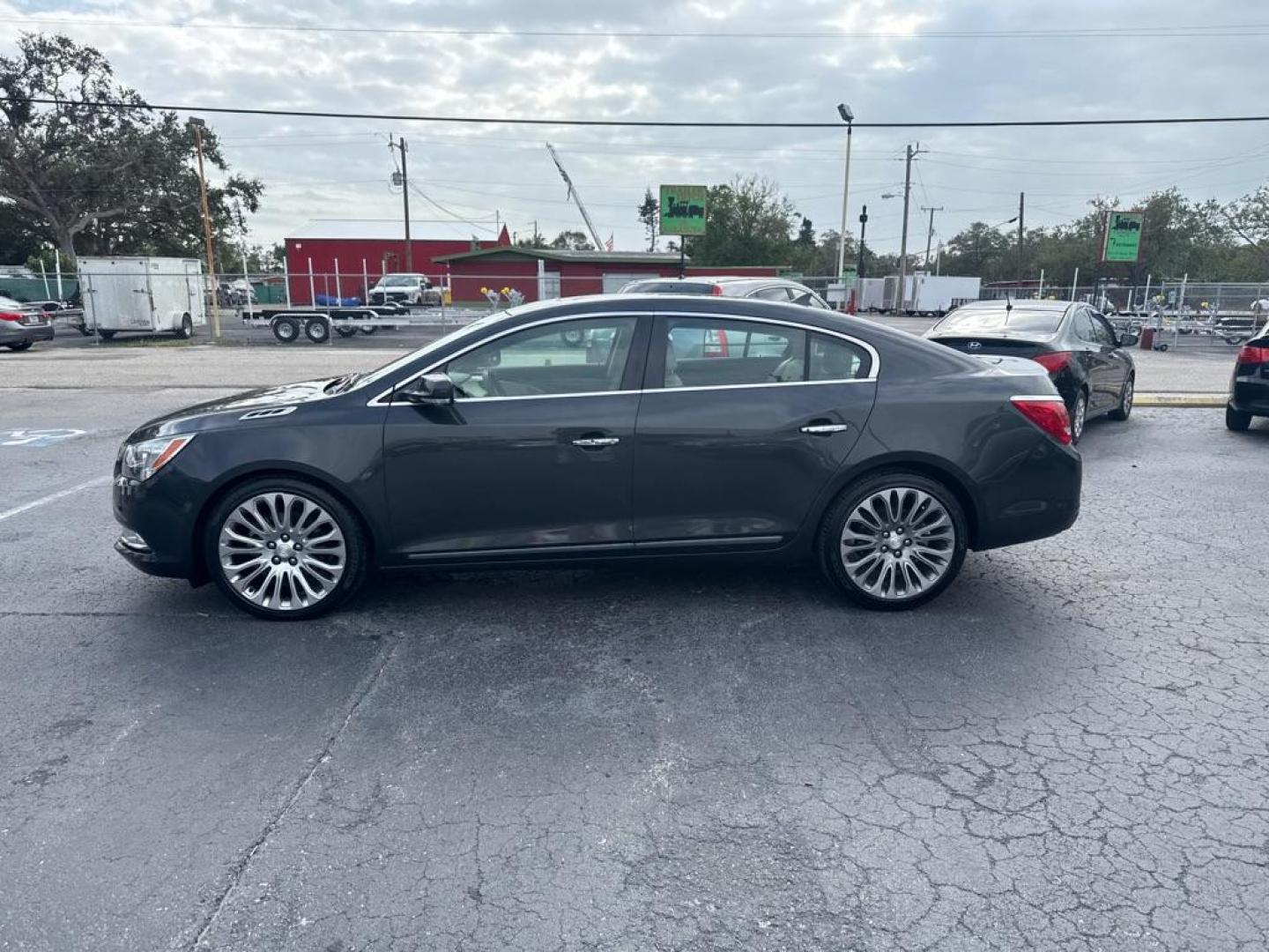 2014 BLACK BUICK LACROSSE TOURING (1G4GF5G34EF) with an 3.6L engine, Automatic transmission, located at 2929 9th St. West, Bradenton, 34205, (941) 242-2810, 27.473591, -82.570679 - Photo#4