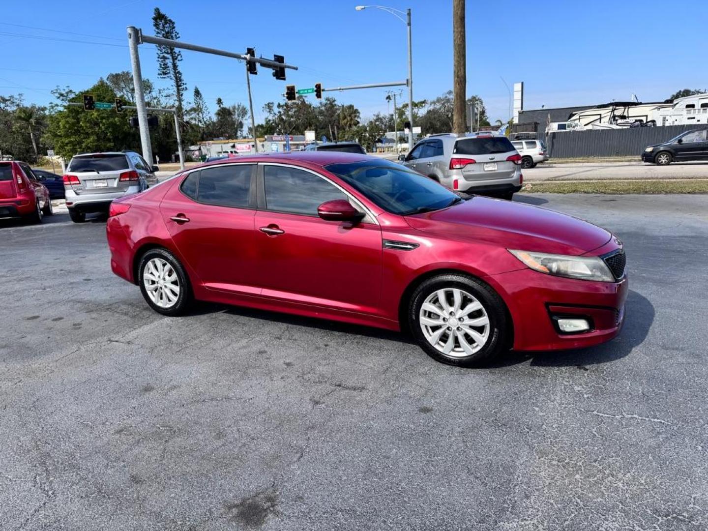 2015 RED KIA OPTIMA EX (5XXGN4A71FG) with an 2.4L engine, Automatic transmission, located at 2929 9th St. West, Bradenton, 34205, (941) 242-2810, 27.473591, -82.570679 - Thanks for inquring into DriveNation USA! All vehicles listed can be viewed at www.drivenationusa.com for vehicle history reports and additonal info. We cannot quote any terms such as down payments or monthly payments without an application. You can apply directly at www.drivenationusa.com or by con - Photo#0