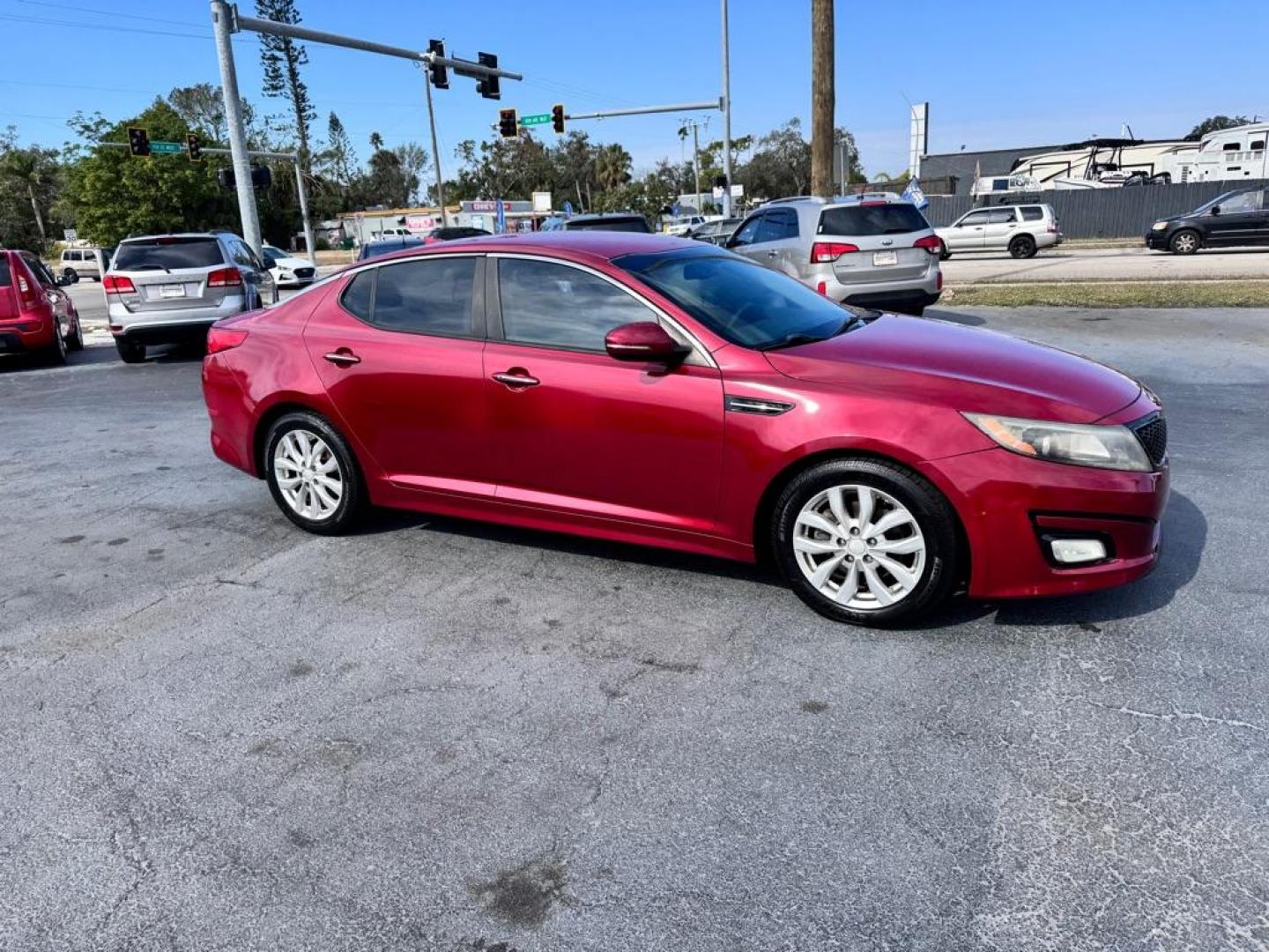 2015 RED KIA OPTIMA EX (5XXGN4A71FG) with an 2.4L engine, Automatic transmission, located at 2929 9th St. West, Bradenton, 34205, (941) 242-2810, 27.473591, -82.570679 - Thanks for inquring into DriveNation USA! All vehicles listed can be viewed at www.drivenationusa.com for vehicle history reports and additonal info. We cannot quote any terms such as down payments or monthly payments without an application. You can apply directly at www.drivenationusa.com or by con - Photo#2